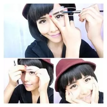 Модный повседневный 3 шт./1 комплект, прочный шаблон для бровей, карточка для рисования, трафарет для макияжа бровей one size