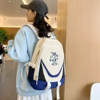 Модный повседневный рюкзак, новинка 2024 года, модный японский и корейский нейлоновый рюкзак большой вместимости, женский рюкзак для учащихся средней школы only bag
