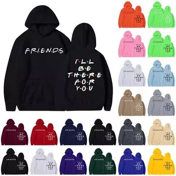 Модный повседневный свободный пуловер с длинными рукавами и буквенным принтом с веревочной толстовкой S