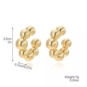 Модный преувеличенный C-образный зажим для ушной косточки, ветровой персонализированный акриловый зажим для уха без пирсинга уха