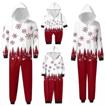 Модный принт, комплект одежды для родителей и детей, с капюшоном, на молнии, модный домашний костюм 12 Months