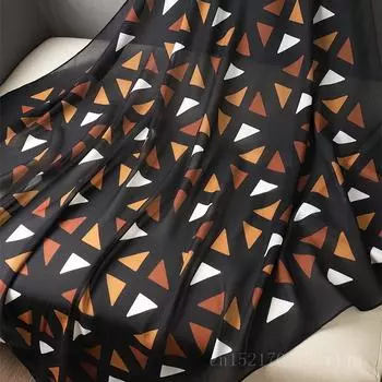 Модный принтованный клетчатый шифоновый хиджаб шарф женский парео женские банданы пляжные полотенца летняя мусульманская вуаль накидка женский платок