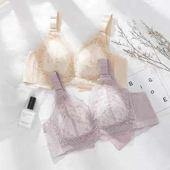 Модный приятный для кожи бюстгальтер с большой грудью и полной чашкой, женский антипровисающий бюстгальтер с регулировкой груди 75B фиолетовый