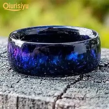 Потрясающее женское кольцо из смолы, модная бижутерия US 7 красный