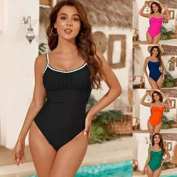 Модный прохладный энергичный цельный купальник с открытой спиной женский купальник халтер удобный красивый сексуальный дышащий обтягивающий бикини купальный костюм пляжная одежда S темно-синий