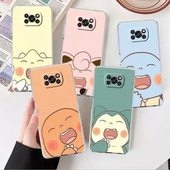 Модный Прохладный прозрачный прозрачный чехол с покемоном для Xiaomi Mi Poco X3 NFC M3 Pro F3 F1 11 Lite 12 Note 10 11T 9T, чехол для телефона Xiaomi Poco F3