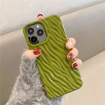 Модный простой чехол для телефона с волнами воды для Iphone 13 11 12 14 Pro Max 14 Plus, мягкий силиконовый противоударный чехол Capa Shell For iPhone 12 Pro