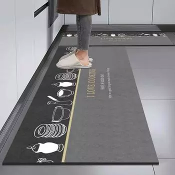 Модный простой кухонный коврик в скандинавском стиле, ковер для дома, современный домашний декор 40cm*60cm+40cm*120cm