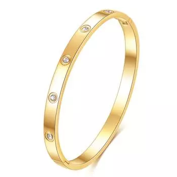 Модный простой многодюймовый циркон с полным бриллиантом, байонетный браслет, женский браслет для пар