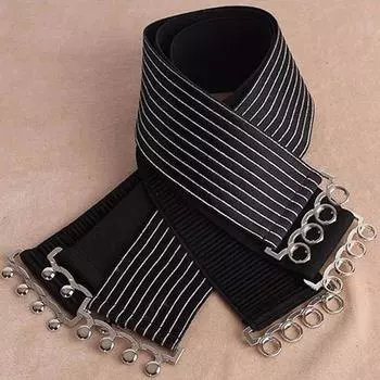 Модный простой пояс с четырьмя кольцами, женский ретро-комфортный пояс чёрный