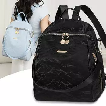 Модный простой женский рюкзак из искусственной кожи для отдыха и путешествий, большая вместимость для девочек-подростков, брендовая сумка через плечо