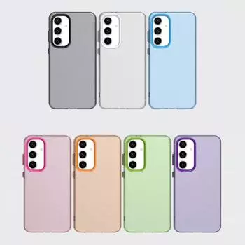 Модный противоударный тонкий чехол для телефона Samusng S25 Ultra S24 FE S23 Plus S22 S21 A36 A56 A16 A55 A35 A26 A25 защитный чехол для объектива тонкий матовый бампер Samsung S25 белый