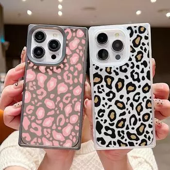 Модный прозрачный чехол с леопардовым принтом для iPhone 16 Pro Max 15 Plus 14 13 Pro 12 11, защита линз, прозрачный силиконовый противоударный мягкий чехол из ТПУ iPhone 16