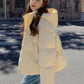 Модный пуховик женский зимнее пальто демисезонная куртка из хлопка супер красивая маленькая куртка 2024 новый S recommends within 50kg