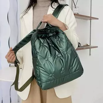 Модный пуховый рюкзак, космические хлопковые рюкзаки, роскошная женская сумка на плечо для подростков, школьный рюкзак для новой девушки, дорожный рюкзак