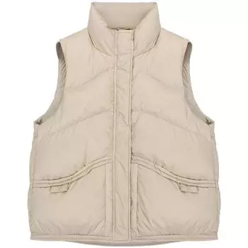 МОДНЫЙ пуховый жилет женский 2024 зима новый популярный модный верхняя одежда жилет жилет жилет повседневный пуховый жилет Одежда S белый