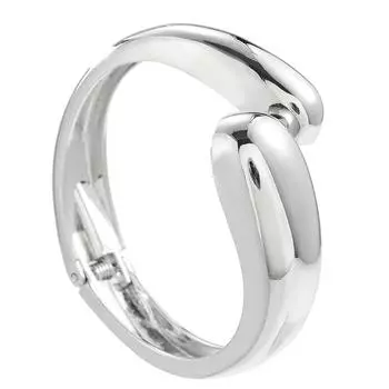 Модный регулируемый браслет-бангл в форме капли воды, открытый браслет, вдохновленный каплей, легкий аксессуар на запястье для женщин серебряный