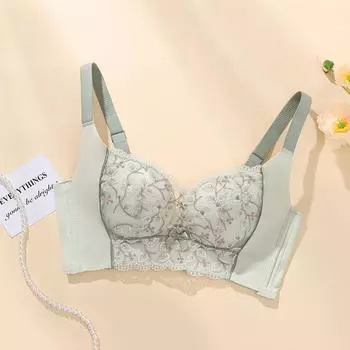 Модный регулируемый бюстгальтер с текстовой коллекцией, противопровисающее женское нижнее белье из мягкой стали с мягким стальным кольцом 70A