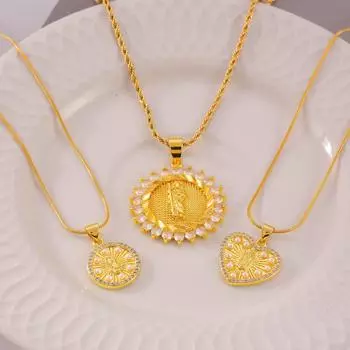 Модный религиозный медный микро-инкрустированный циркониевый кулон женские ювелирные изделия индивидуальность Дева Мария титановое стальное ожерелье