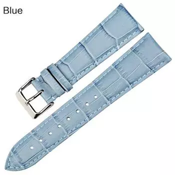 Модный ремешок для часов из натуральной кожи 12/14/16/17/18/19/20/22 мм, ремешок для часов, браслет, желтый, синий, розовый, красный, женский ремешок для часов