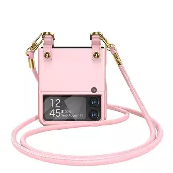 Модный ремешок для телефона, портативный чехол для Samsung Galaxy Z Flip 4 5g Flip4 Flip3 Flip 3 5 Flip5 Zflip3 Zflip4, стеклянная пленка для объектива for Samsung z flip 3 чёрный