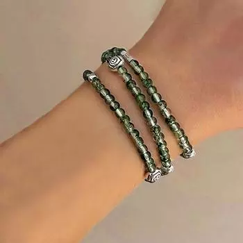 Модный ретро-браслет из бисера, многослойный эластичный браслет из веревки, подарки для друзей, ювелирные изделия