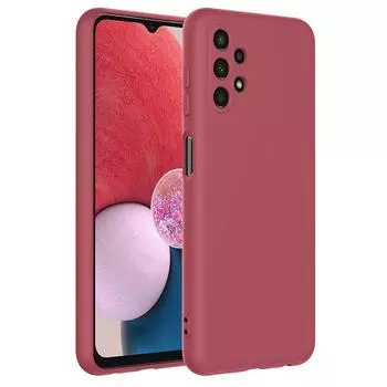 Модный роскошный жидкий силиконовый чехол для телефона для Samsung Galaxy A13 4G A134g A 13 A 1 3, противоударный мягкий чехол на заднюю панель Samsung Galaxy A13 4G темно-красного