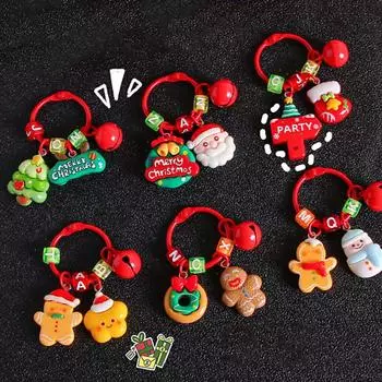 Модный рождественский мультфильм Санта-Клаус Пряничный человечек Рождественская елка Подвеска Рюкзак Украшения Рождественские подарки A5