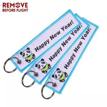 Модный рождественский подарок брелок с пандой Прекрасный брелок с пандой 3 шт. 3PCS