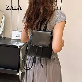 Модный рюкзак большой вместимости женский зимний новый простой повседневный рюкзак модный женский рюкзак чёрный