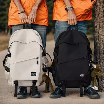 Модный рюкзак для отдыха на природе — большая вместимость для мужчин, идеально подходит для студентов и пар Small чёрный