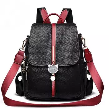 Модный рюкзак для женщин из искусственной кожи, женские дорожные рюкзаки, симпатичные сумки через плечо, дизайнерская большая школьная сумка для девочек 13 inches