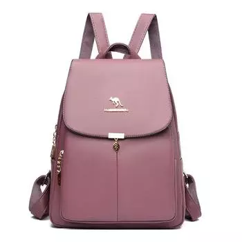 Модный рюкзак для женщин из мягкой кожи, новый стиль, модный рюкзак для мам среднего возраста, дорожная сумка из мягкой кожи, большая вместимость