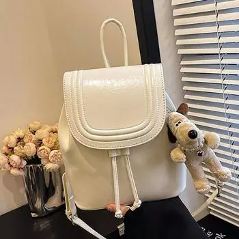 Модный рюкзак для женщин, простой маленький рюкзак, высококачественная женская сумка для поездок на работу и отдыха no pendant серебряный