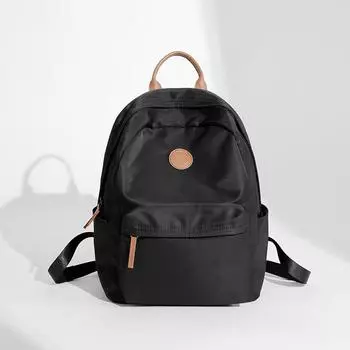 Модный рюкзак, нейлоновый рюкзак большой вместимости, простая сумка для компьютера, повседневный дорожный рюкзак чёрный