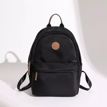 Модный рюкзак, нейлоновый рюкзак большой вместимости, простая сумка для компьютера, повседневный дорожный рюкзак чёрный