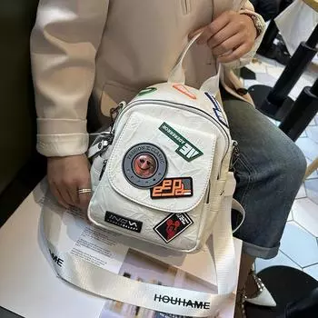 Модный рюкзак с ретро-роскошью и плиссированным значком, модная повседневная женская сумка чёрный