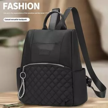 Модный рюкзак с защитой от кражи, женская повседневная водонепроницаемая школьная сумка, подростковая многофункциональная сумка через плечо, дорожный рюкзак чёрный
