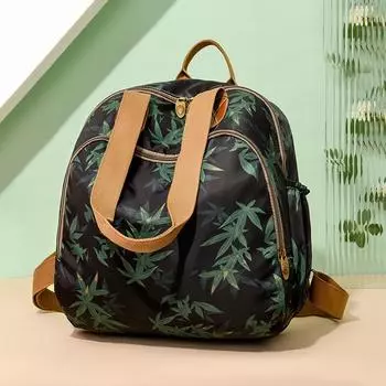 Модный рюкзак. Вместительная, легкая и простая женская сумка на одно плечо. Маленький дорожный рюкзак. чёрный