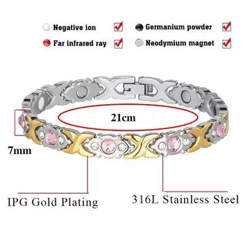 Модный съемный энергетический магнитный браслет Магнитный браслет Ювелирные изделия Женские аксессуары