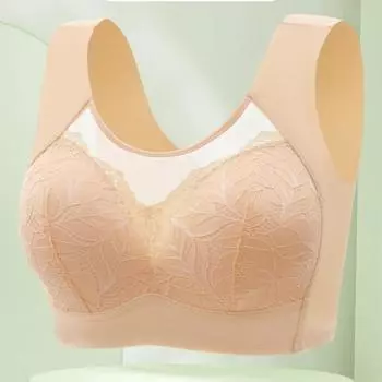 Модный сбор вторичной груди, чтобы собрать тонкий стиль без провисания без стального кольца, регулируемый сексуальный бюстгальтер большого размера для женщин 80 хаки