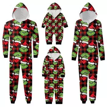 Модный семейный комбинезон с капюшоном и длинными рукавами на молнии 3 M