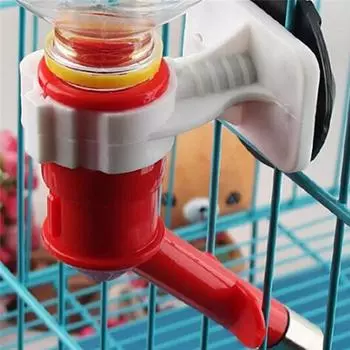 Модный шар, подвесной маленький питомец, питьевая вода, голова щенка, кошки, кролика, хомяка, специальные товары для животных, 5 цветов, кормушки M красный