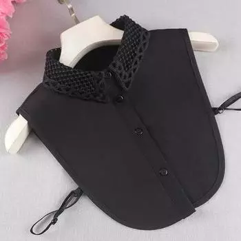 Модный шифоновый воротник с имитацией воротника для женщин, рубашка с имитацией воротника, женская рубашка с лацканами, блузка, верх, съемный декоративный воротник