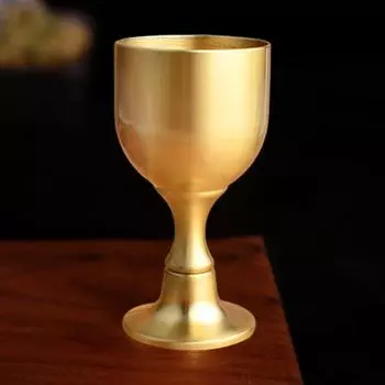 Модный шикарный винтажный латунный легкий компактный бокал для напитков, реквизит для фотосессии, кубок для напитка B