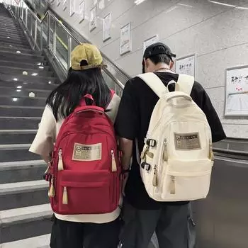 Модный школьный рюкзак большой емкости, водонепроницаемый нейлоновый компьютерный рюкзак, сумки через плечо, рюкзаки