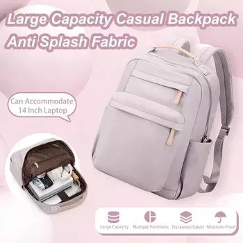 Модный школьный рюкзак для девочек, водонепроницаемый нейлоновый рюкзак для подростков, большая вместимость, кавайная школьная сумка для студентов, милая книжная сумка