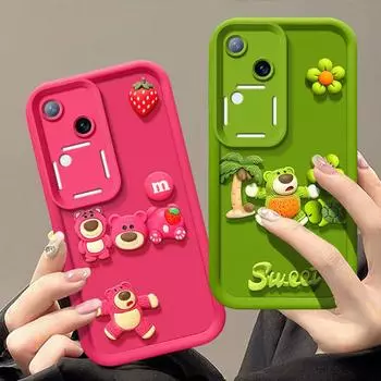 Модный силиконовый чехол для телефона Vivo V30 5G, V30 Pro 5G, защитный чехол от падения Vivo V30 -5G розы красного