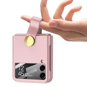 Модный складной дизайнерский стеклянный пленочный чехол для Samsung Galaxy Z Flip 4 Flip4 5g Flip5 Flip3 Flip 3 5 Zflip3 Zflip4 чехлы for samsung Z Flip 3 фиолетовый