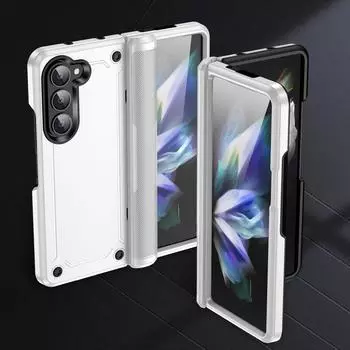 Модный складной защитный чехол для Samsung Galaxy Z Fold 5 Fold5 Zfold5 двухслойные чехлы для сотовых телефонов для Samsung Fold 5 Samsung z fold 5 красный